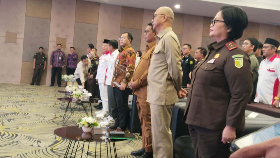 Kejaksaan Republik Indonesia saat selenggarakan kegiatan Optimalisasi Program Jaga Desa, sekaligus rapat koordinasi ABPEDNAS Kabupaten Tangerang pada Jumat 13 Maret 2026 di Tangerang. (Dok. Istimewa)